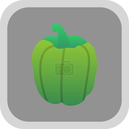 Illustration for Bell pepper icon, vector illustration - Royalty Free Image