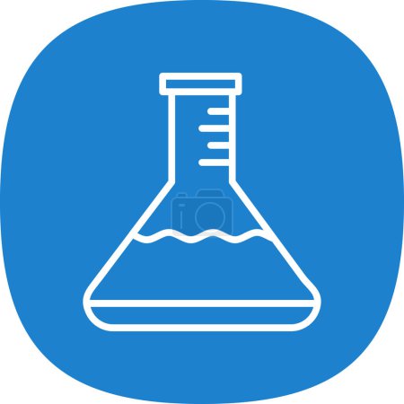 Illustration for Laboratory glass flask isolated vector illustration graphic design - Royalty Free Image