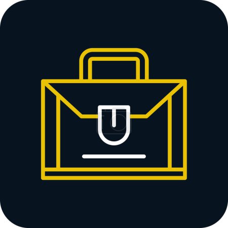Illustration for Briefcase. web icon simple design - Royalty Free Image