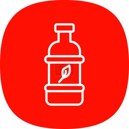 Ilustración de Bio botella de plástico icono vector ilustración - Imagen libre de derechos