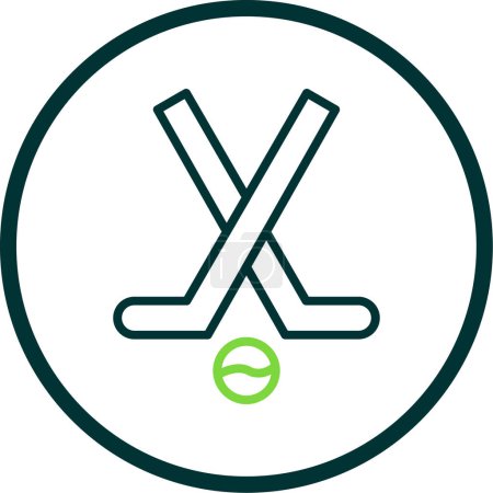 vector illustration of modern Hockey icon                          