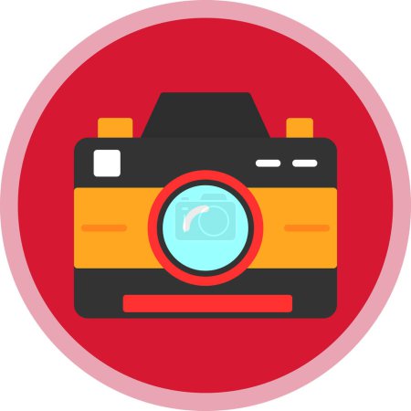 Illustration for Photo camera. web icon simple illustration - Royalty Free Image