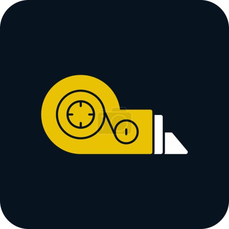 Illustration for Correction tape web icon vector illustration - Royalty Free Image