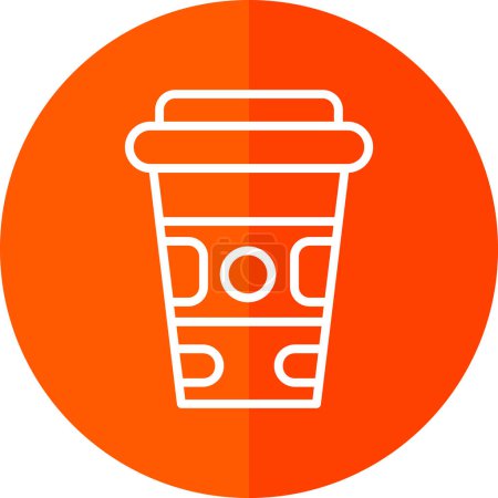 Illustration for Paper cup web icon, vector illustration. Coffee to go - Royalty Free Image