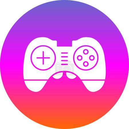 Illustration for Game controller web graphic icon simple illustration - Royalty Free Image