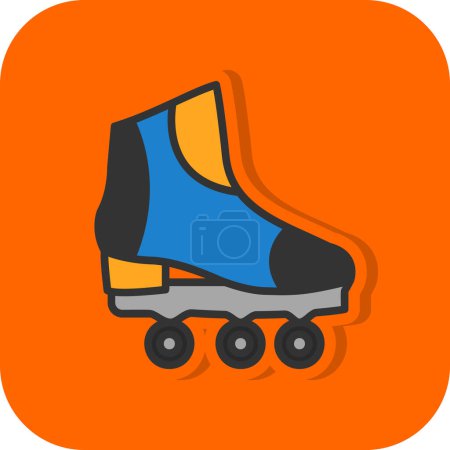 Ilustración de Patín zapato vector icono - Imagen libre de derechos