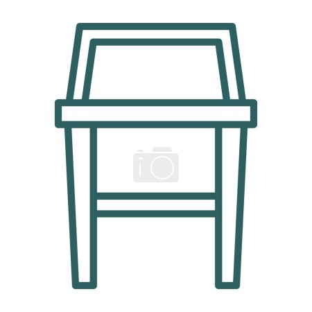 Ilustración de Taburete de bar símbolo icono simple, ilustración vectorial - Imagen libre de derechos