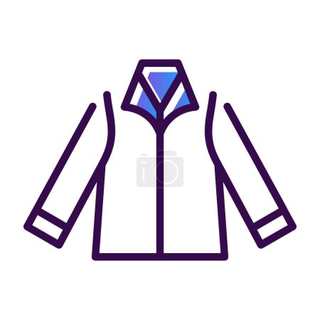 Ilustración de Icono de la chaqueta, ilustración vectorial diseño simple - Imagen libre de derechos