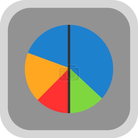 Illustration for Pie chart vector illustration - Royalty Free Image