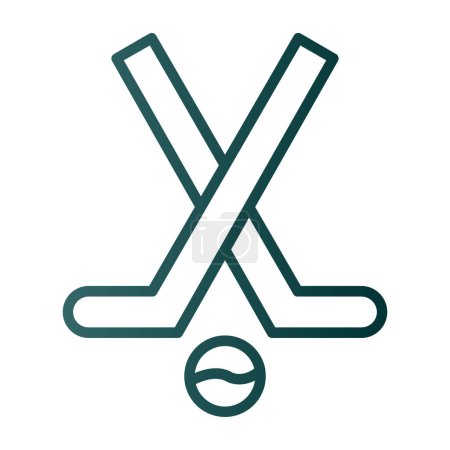 Illustration for Vector illustration of modern Hockey icon - Royalty Free Image