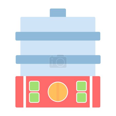 Illustration for Steamer vector simple  icon - Royalty Free Image