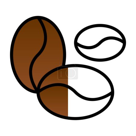 Ilustración de Vector ilustración de granos de café icono - Imagen libre de derechos