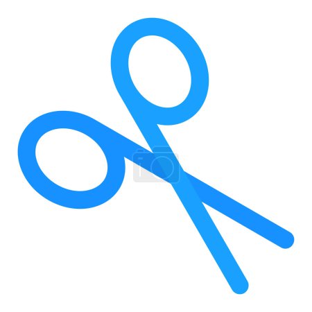 Illustration for Scissors icon on isolated background - Royalty Free Image