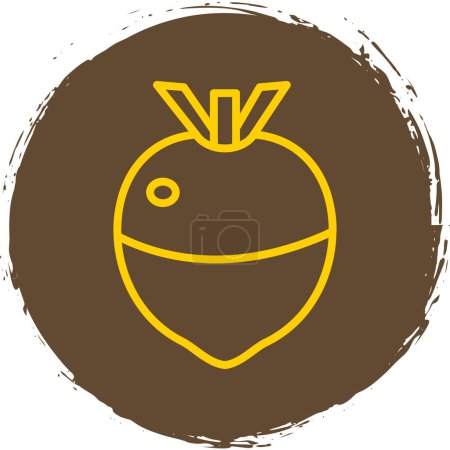 Ilustración de Rutabaga icono web vector ilustración - Imagen libre de derechos