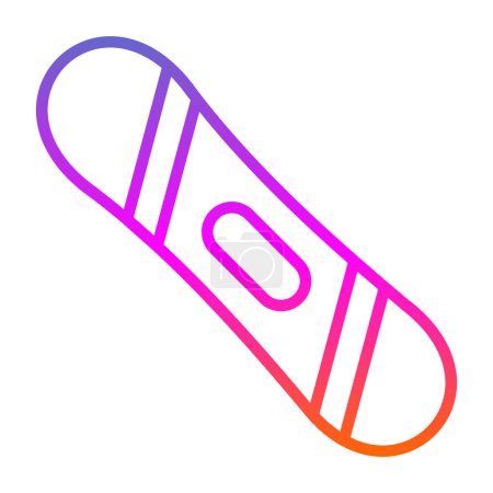 Illustration for Snowboard web icon, vector illustration - Royalty Free Image