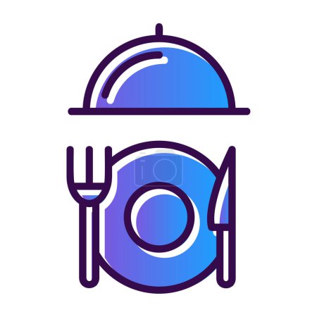Ilustración de Comida y restaurante icono web vector ilustración - Imagen libre de derechos