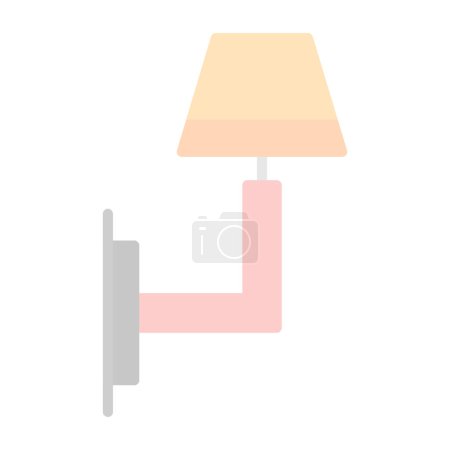 Illustration for Home lamp icon, Wall Light, vector illustration - Royalty Free Image