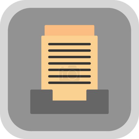 Illustration for Archive Storage Icon Vector Design Template - Royalty Free Image