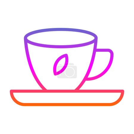 Illustration for Coffee cup. web icon vector illustration - Royalty Free Image
