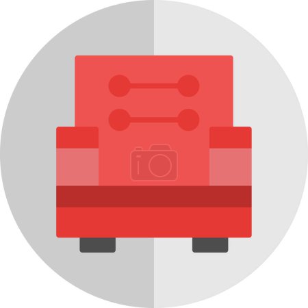 Illustration for Armchair icon web simple illustration - Royalty Free Image