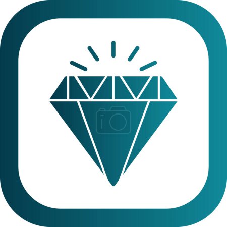Ilustración de Diamante. icono web ilustración simple - Imagen libre de derechos
