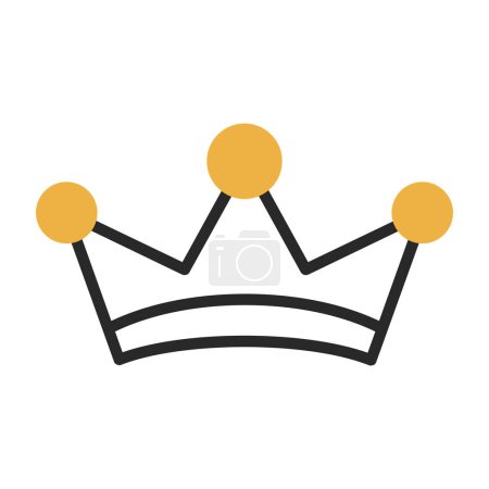 Illustration for Crown flat vector icon - Royalty Free Image