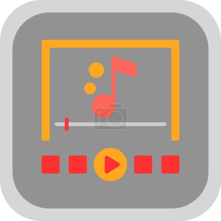 Illustration for Music Player icon vector illustration - Royalty Free Image