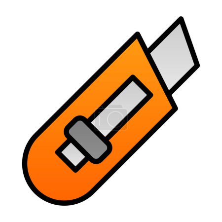 Paper cutter icon vector illustration