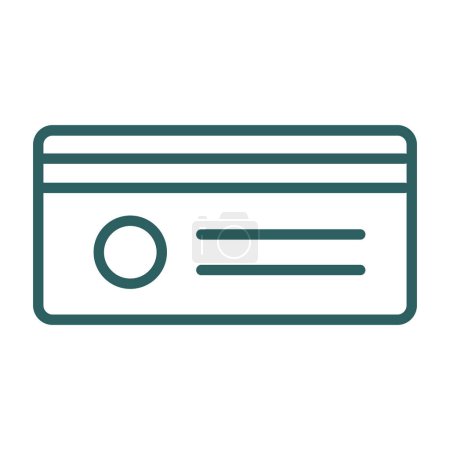Illustration for Credit card icon symbol, vector illustration, online shopping - Royalty Free Image