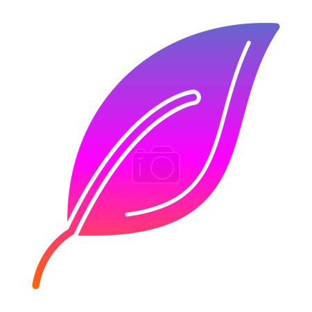 Illustration for Leaf vector web icon - Royalty Free Image