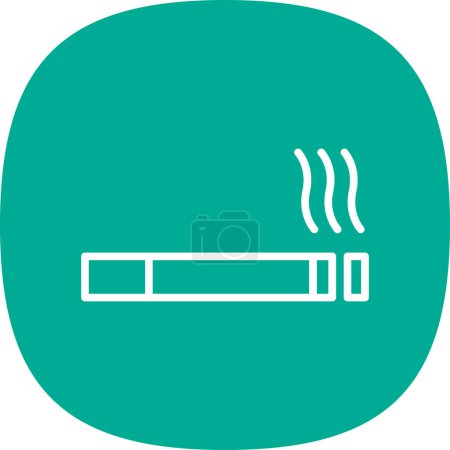 Ilustración de Flat smoking Cigarette icon vector illustration - Imagen libre de derechos
