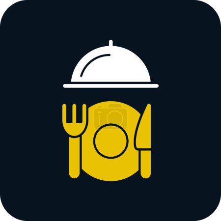 Illustration for Food and restaurant web icon vector illustration - Royalty Free Image