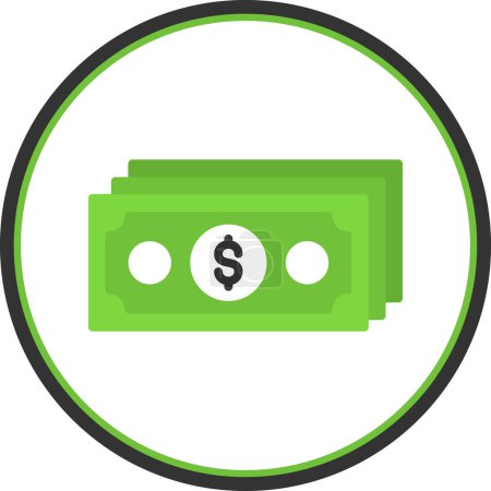 Ilustración de Dólar icono vector ilustración diseño - Imagen libre de derechos