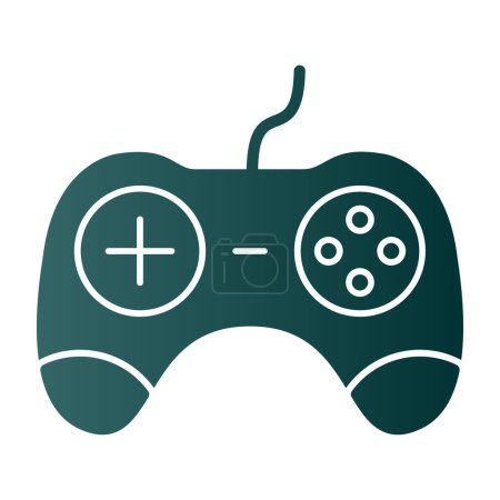 Téléchargez les illustrations : Illustration vectorielle de l'icône de la console Gamepad - en licence libre de droit