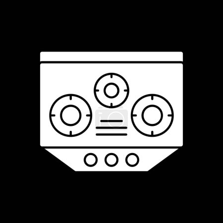 Illustration for Electric Stove icon vector illustration - Royalty Free Image