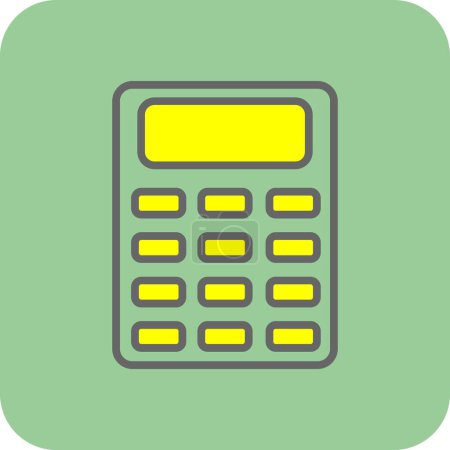 Illustration for Simple Calculator icon, vector illustration - Royalty Free Image