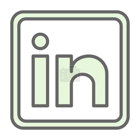 logo signe vectoriel LinkedIn Entreprise américaine dans la célèbre icône conception de médias sociaux 