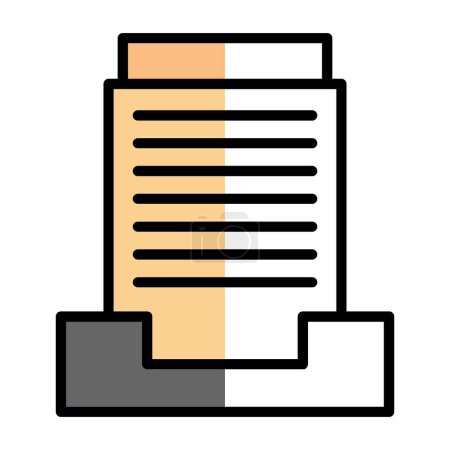Téléchargez les illustrations : Modèle de conception vectorielle d'icône de stockage d'archives - en licence libre de droit