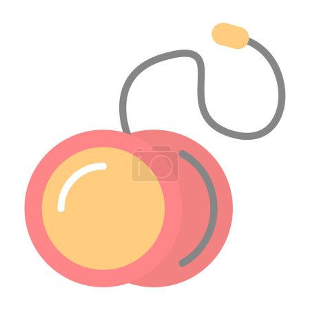 Yoyo juguete icono web, vector de ilustración