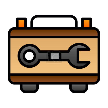 Illustration for Tool box icon, vector illustration simple design - Royalty Free Image