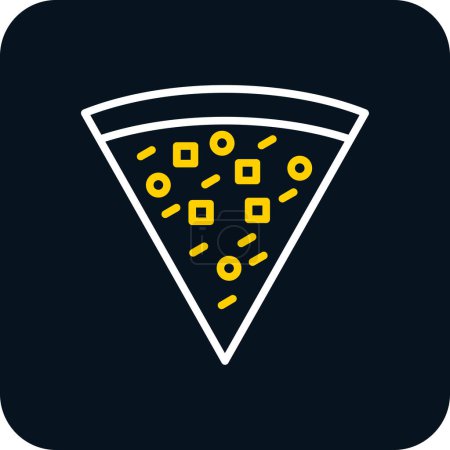 Ilustración de Pizza icono creativo vector ilustración - Imagen libre de derechos
