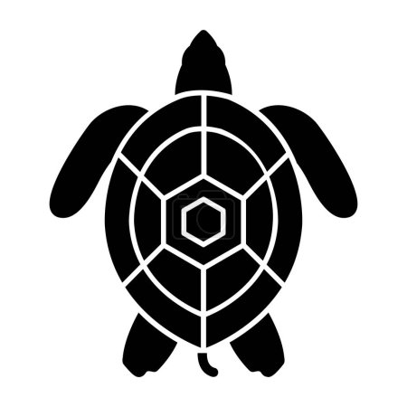Ilustración de Tortuga vector icono aislado sobre fondo blanco - Imagen libre de derechos