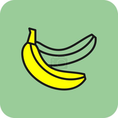 Illustration for Bananas icon. vector illustration design - Royalty Free Image