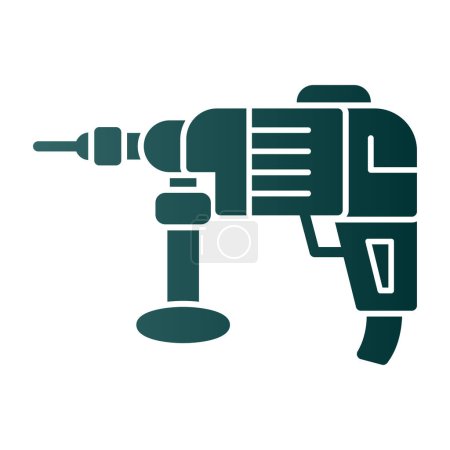 Illustration for Drilling machine icon vector illustration - Royalty Free Image