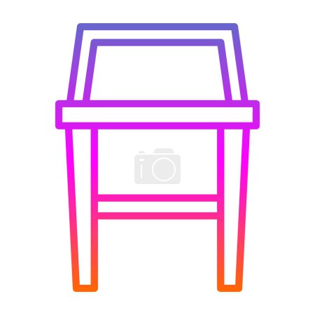 Illustration for Bar Stool web icon symbol, vector illustration - Royalty Free Image