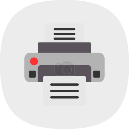 Ilustración de Printer web icon simple illustration - Imagen libre de derechos