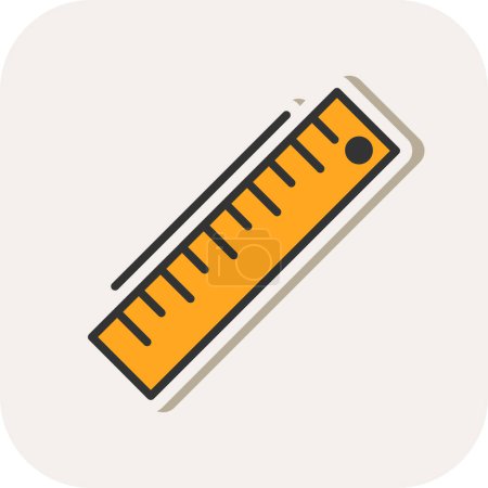 Illustration for Ruler icon, vector illustration simple design - Royalty Free Image