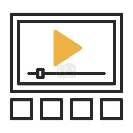 Illustration for Video player icon vector illustration - Royalty Free Image