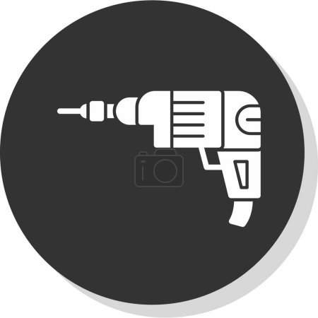 Illustration for Hand drill icon vector illustration - Royalty Free Image