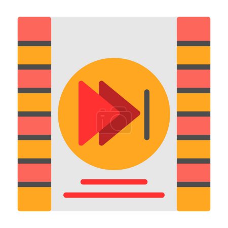 Illustration for Play Step forward sign icon - Royalty Free Image